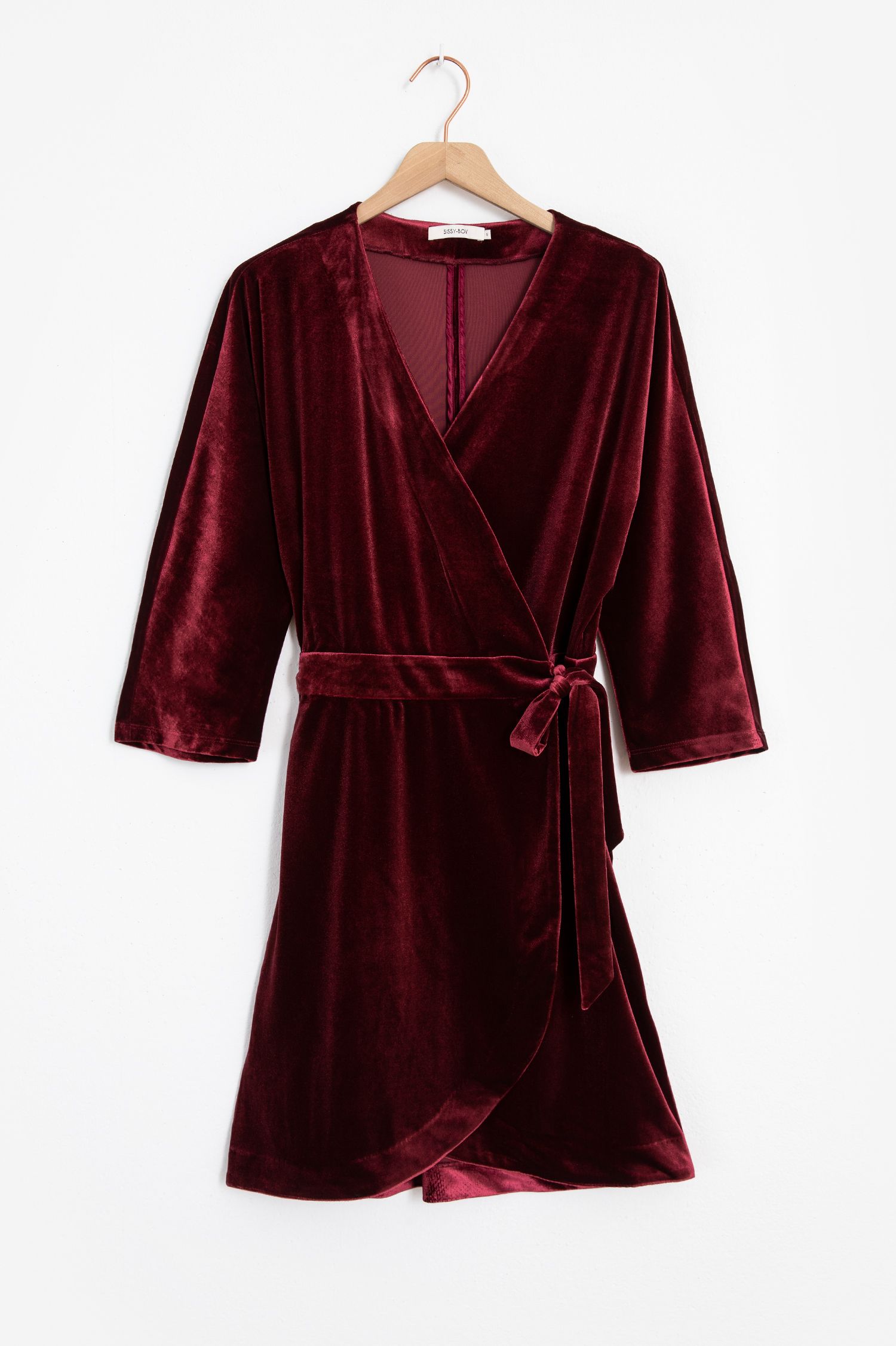 Samtkleid dunkelrot Clearance